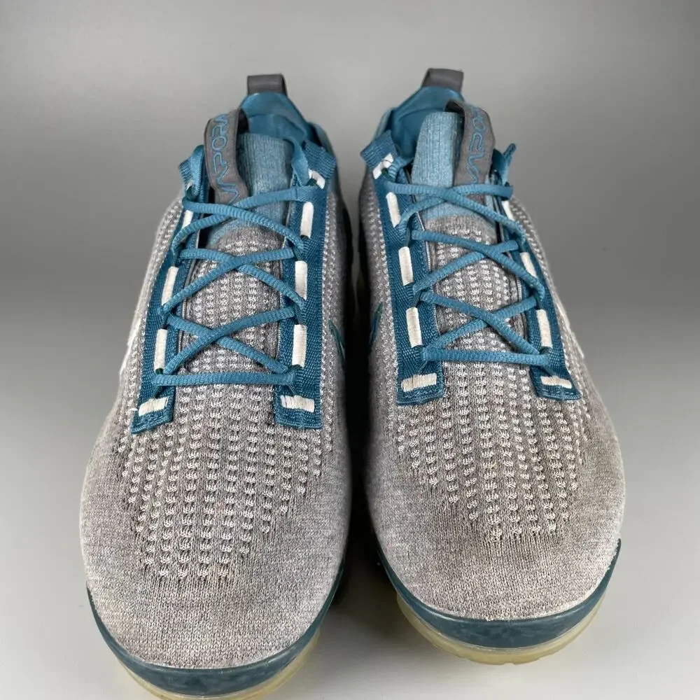 Nike Air VaporMax 2021 Flyknit Men's 11 Gray Blue Running Sneakers Athletic Shoe
